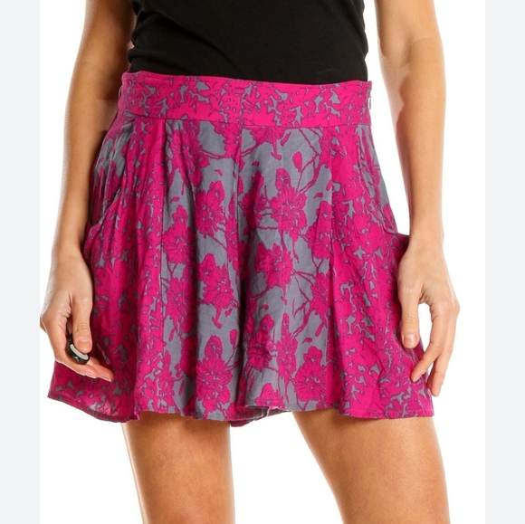 Free People Pants - Free People Floral Sheila High Rise Culotte Short